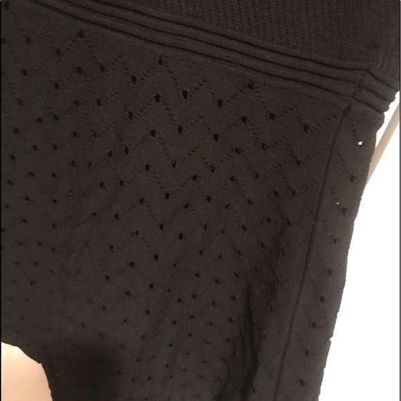 Black Bandage Flare Bottom Skirt - Picture 2 of 4